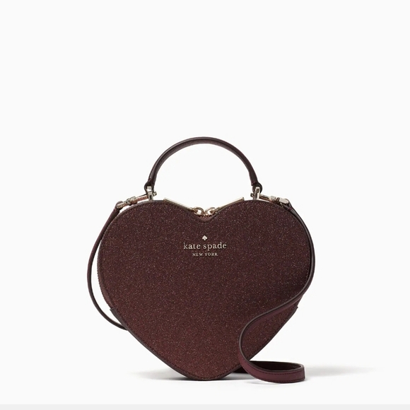 kate spade Bags Kate Spade Glitter Love Shack Heart Purse Poshmark